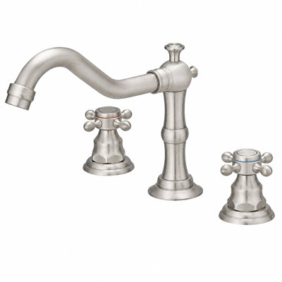 2-handle Bathroom Faucet with Drain Assembly