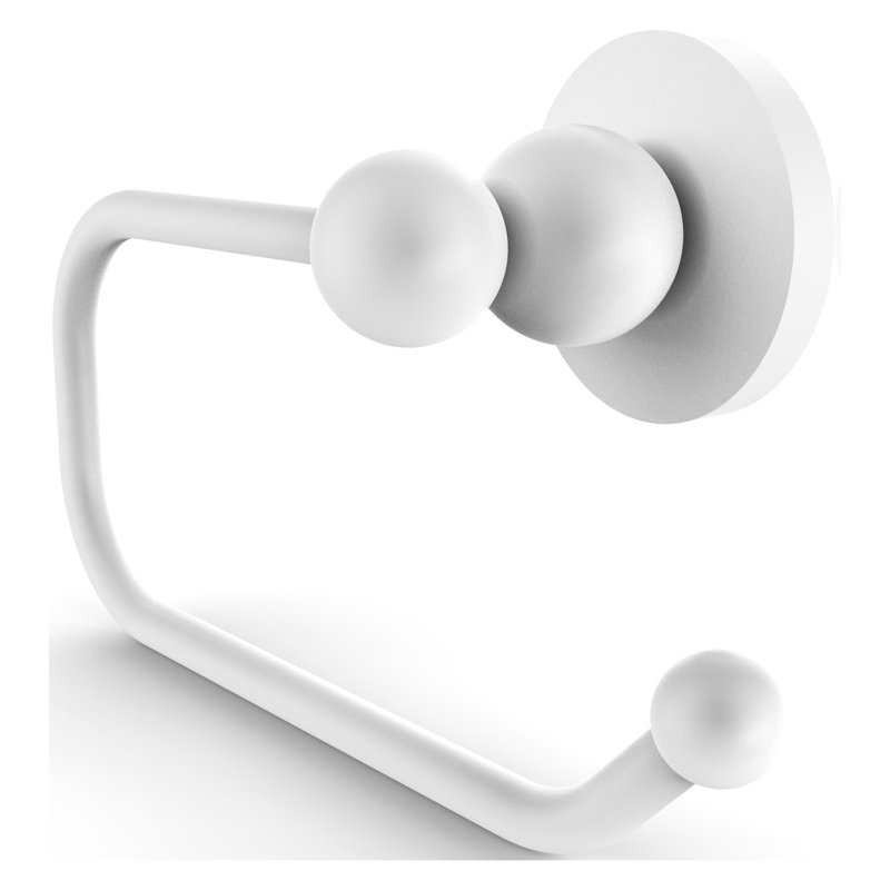 Beresford Wall Mounted Toilet Paper Holder, Matte White