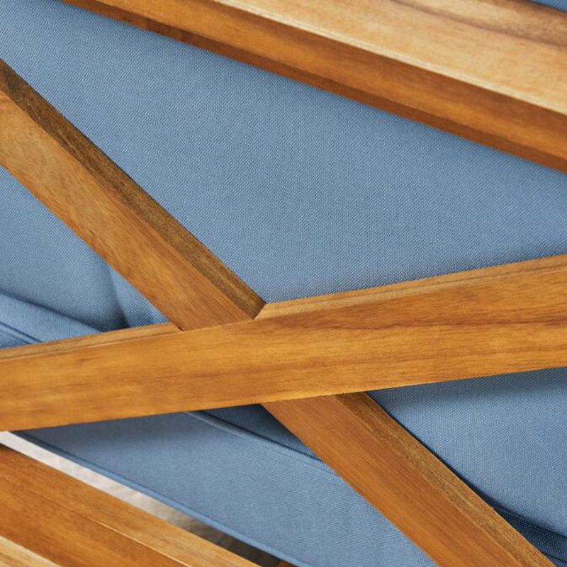 Ensemble de canapés modulaires d'extérieur BRAVA X-Back 3 places, bleu