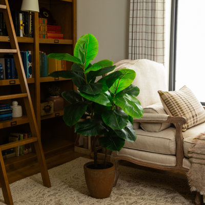 44 po Hévéa artificiel dans un pot décoratif