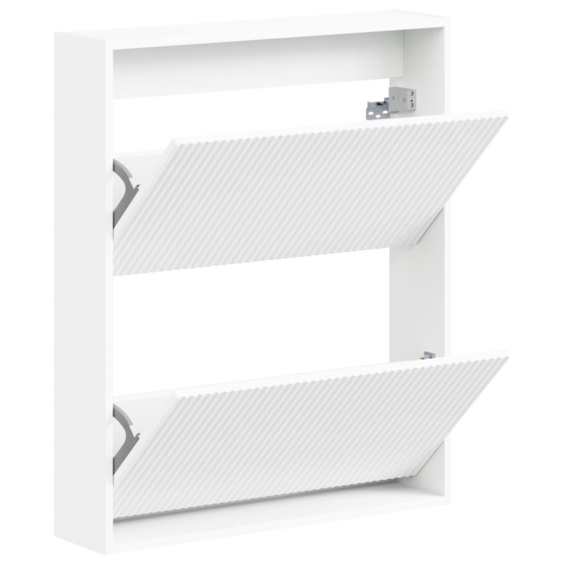 Flip Down Shoe Storage, 86 cm H x 71 cm W x 17 cm D, White