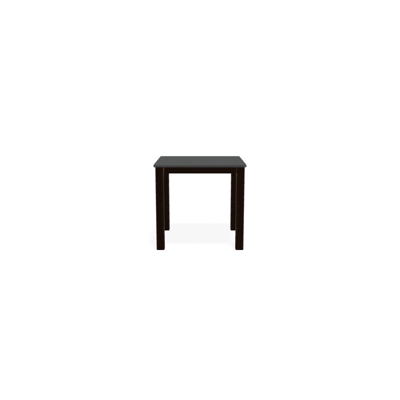 Robinett Outdoor Square Side Table, Classic Graphite P30, Textured Kona