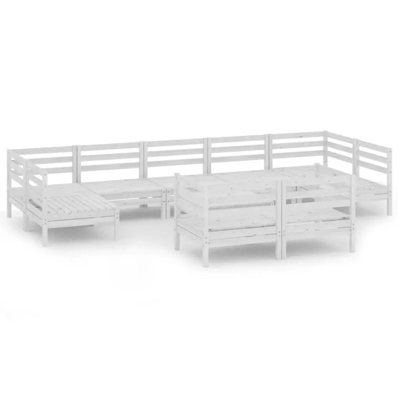 Delco Complete Patio Set, White
