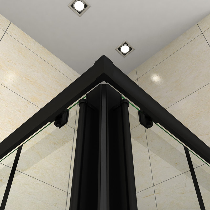 - W x 72'' H Bypass Door Framed Shower Door with