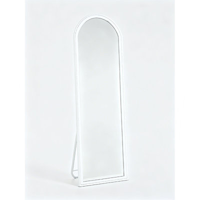 Miroir pleine longueur 63 po x 20 po, miroir autoportant complet, miroir mural ou suspendu avec support pour chambre à coucher, salon, vestiaire
