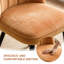 Velvet/Suede Upholstered Dining Chairs with Channel-Tufted Backrest and Metal Legs-1393805490-1399642446