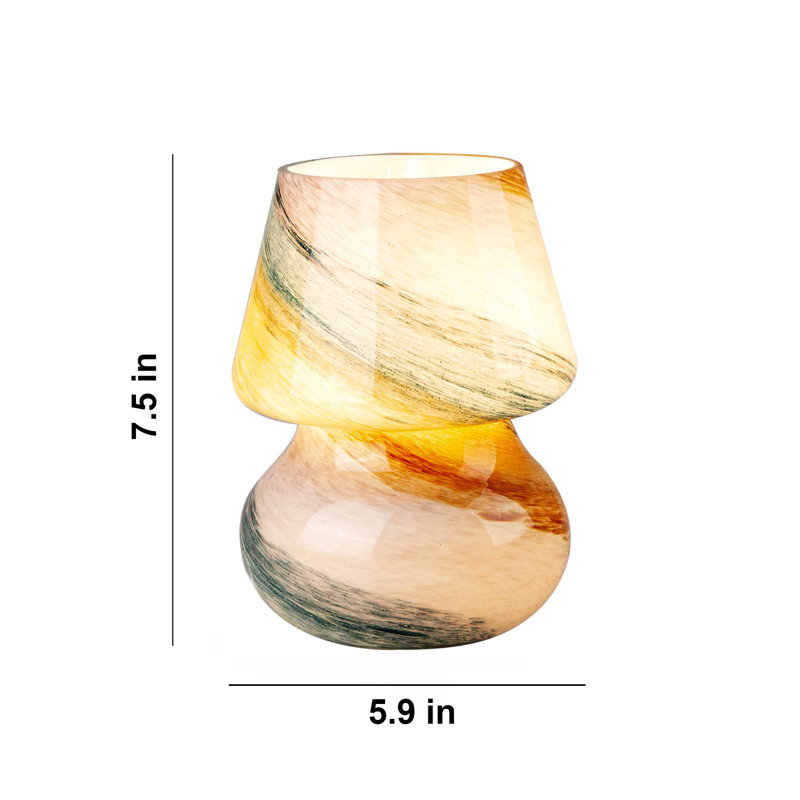 Lampe de table en verre Piilani