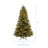 Traditional Prelit Artificial Christmas Tree with Warm Lights and Metal Stand, Wide Realistic Tree-1869428261