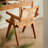 Solid Wood Dining Chair In Natural Finish