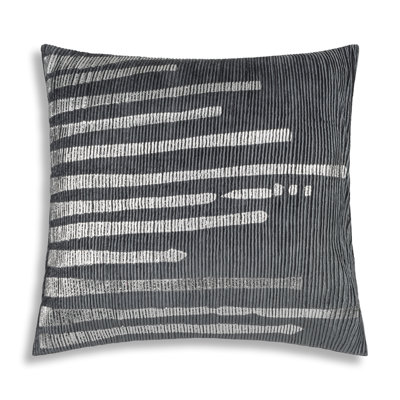 Adele Grey Silver Pillow