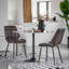 Speth Round Glass Top Metal Base Dining Table-448923681-448923686