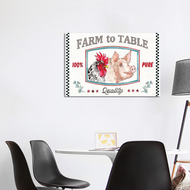 Farm Signs I by Anne Tavoletti - Wrapped Canvas Print, 101.6 cm H x 66.04 cm W
