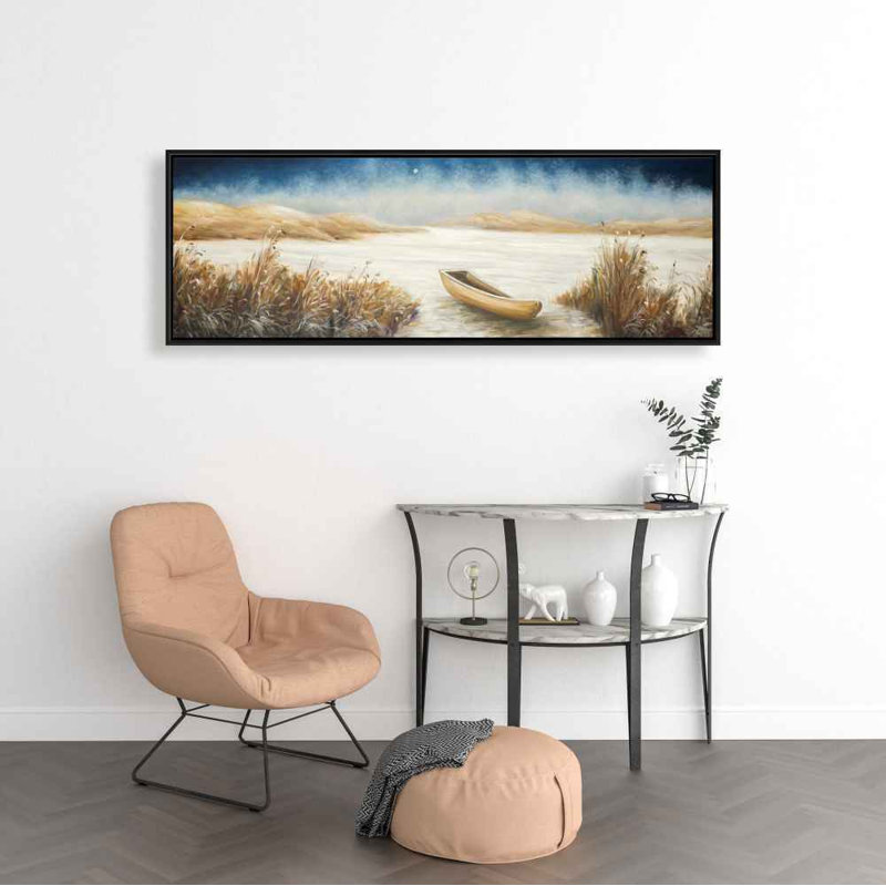 Bord de mer encadré, toile encadrée