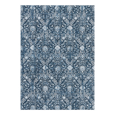 Floral Machine Washable Rug with Rubber Backing for Living Room Non-Slip Area Rug Vintage Indoor Carpet Non-Shedding Rug for Bedroom Dining Room Hallway Kitchen Office Playroom Nursery