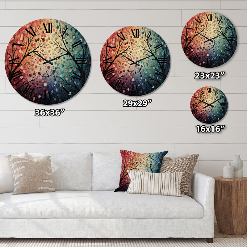 Horloge murale surdimensionnée en bois, Moyenne