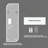 LED Full Length Wall Mirror, Irregular Shape Design, Dimmable 3-Color