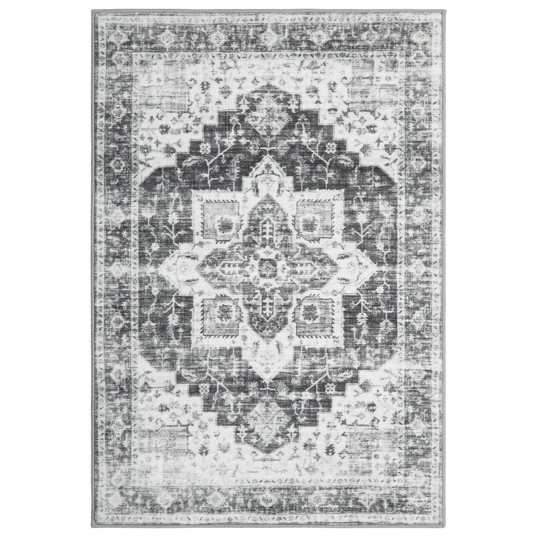 Keyona Washable Area Rug with Non-Slip Backing Bungalow Rose Rug 