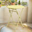 Iron Table And Folding Chair Set,2 - Person Round Outdoor Dining Set-261829188