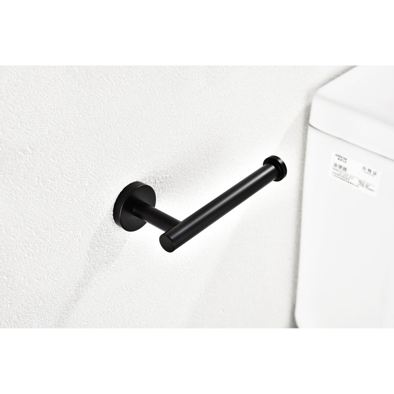Porte-papier hygiénique 2 - Distributeur de papier hygiénique mural en acier inoxydable noir mat Sus304