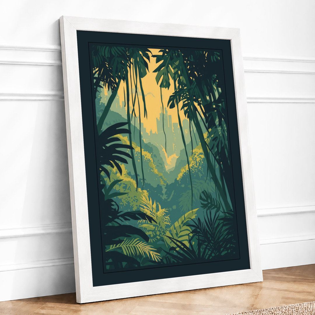 Jungle Paradise Tropical - Framed Print