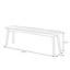 Banc en bois massif Minique-2066845809