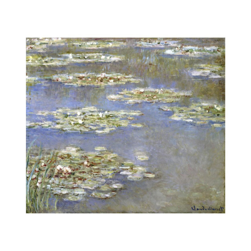 «Nympheas» par Claude Monet - Estampe numérique, H 16 po x l 20 po