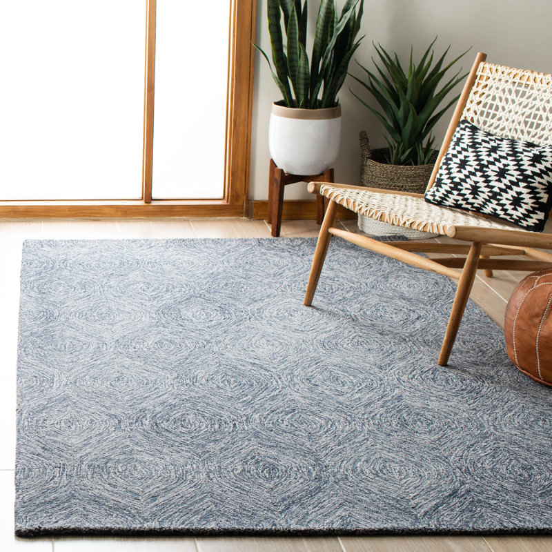 Vedika Hand Tufted Wool And Cotton With Latex Abstract, Rectangle 4' x 6'