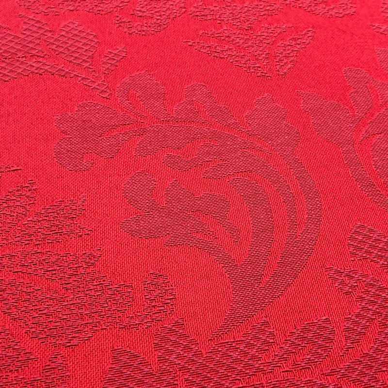 Newbill Damask Cotton Blend Round Tablecloth