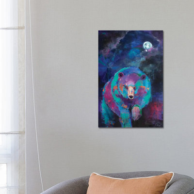 Bear's Nightly Wander by Kerri McCabe - Wrapped Canvas Gallery-Wrapped Canvas Giclée