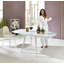 Briones Extendable Oval Glass Top Metal Base Dining Table-767636641