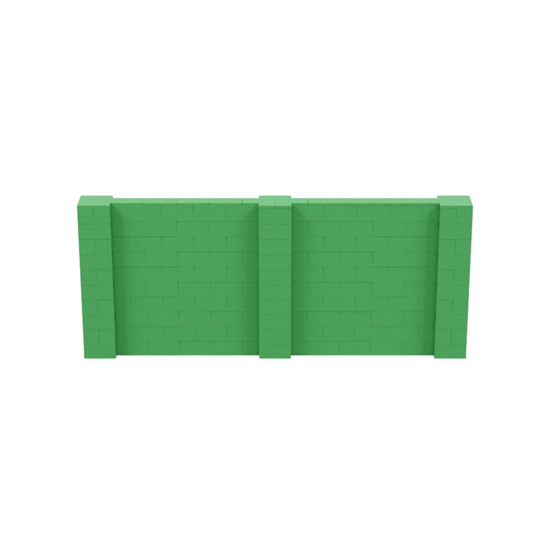 Ensemble mural de blocs géants 7 'T, H 60 po x l 144 po x P 12 po, Vert