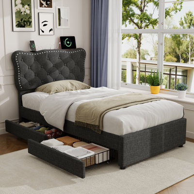 Upholstered Storage Bed