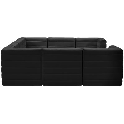 Enso Velvet U-Shaped Sectional Reversible