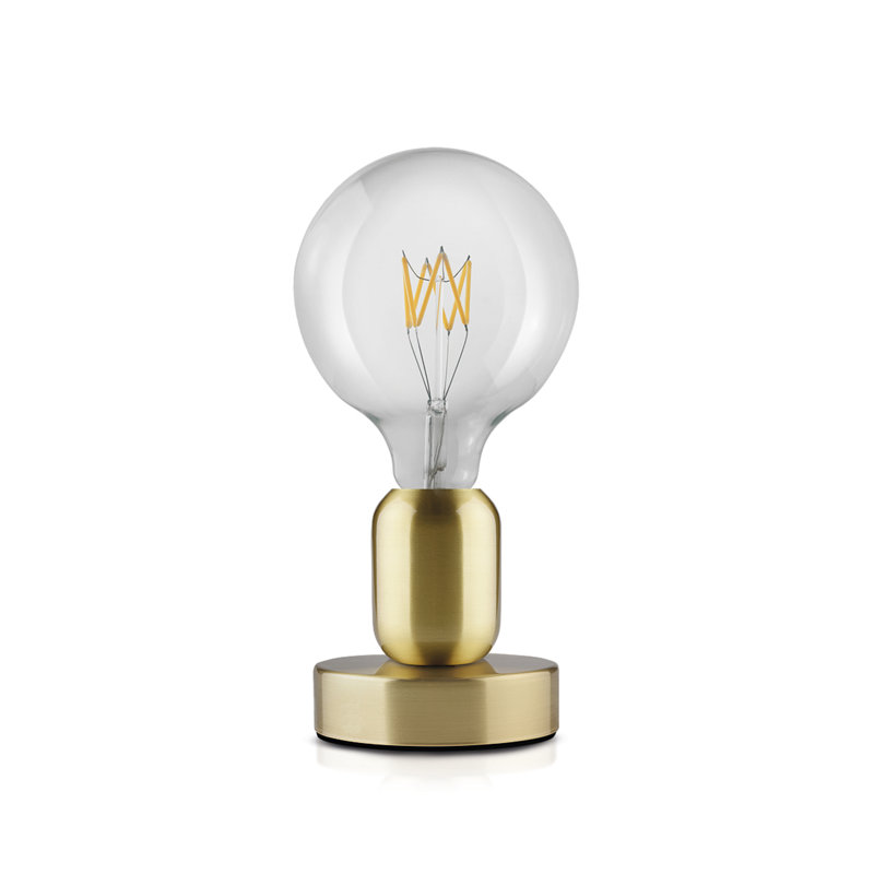 Avir Metal Table Lamp, Gold