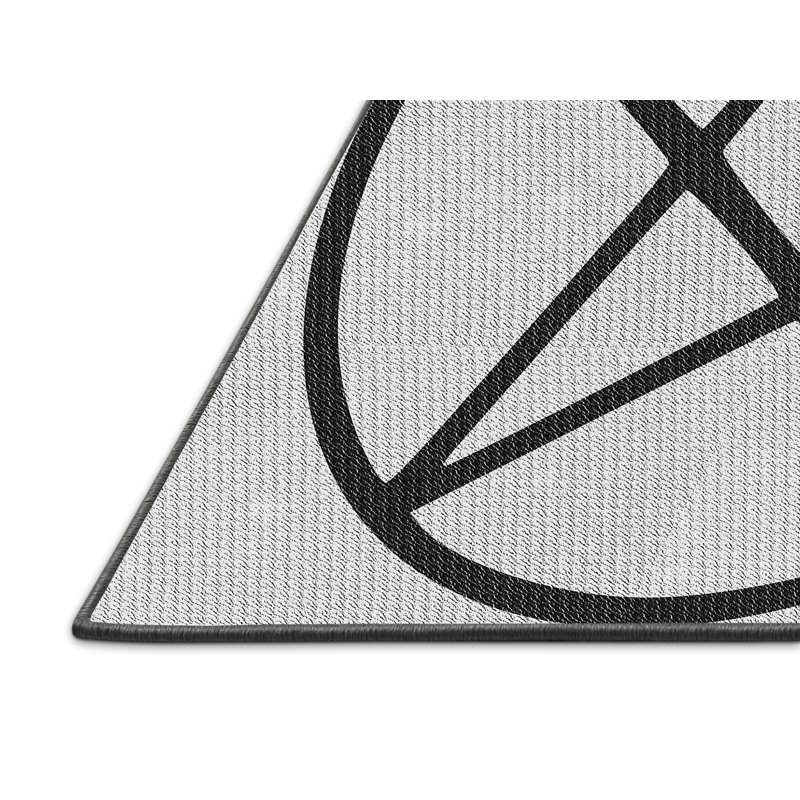 Tapis gris/brun à motifs, Rectangle 2 pi x 3 pi