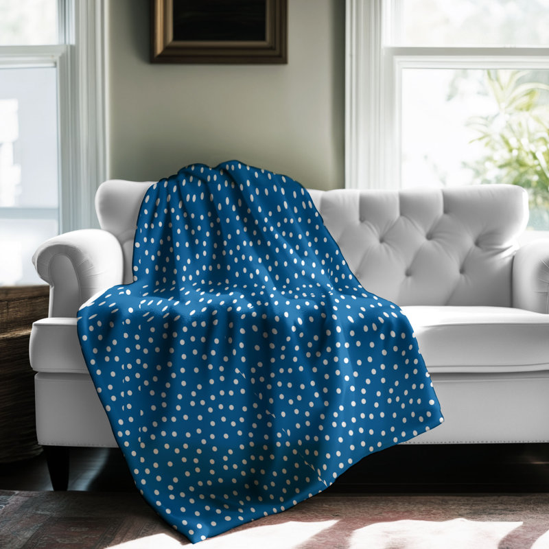 Blue Bold - couverture de qualité supérieure 1 pièce, Lit simple