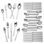 65 Piece Stainless Steel Flatware Set, Service for 12