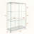White Glass Display Cabinet with LED Lights
