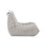 Chaise sans accoudoirs Ezee, siège de sol à profil bas, polyester plissé, 42 po