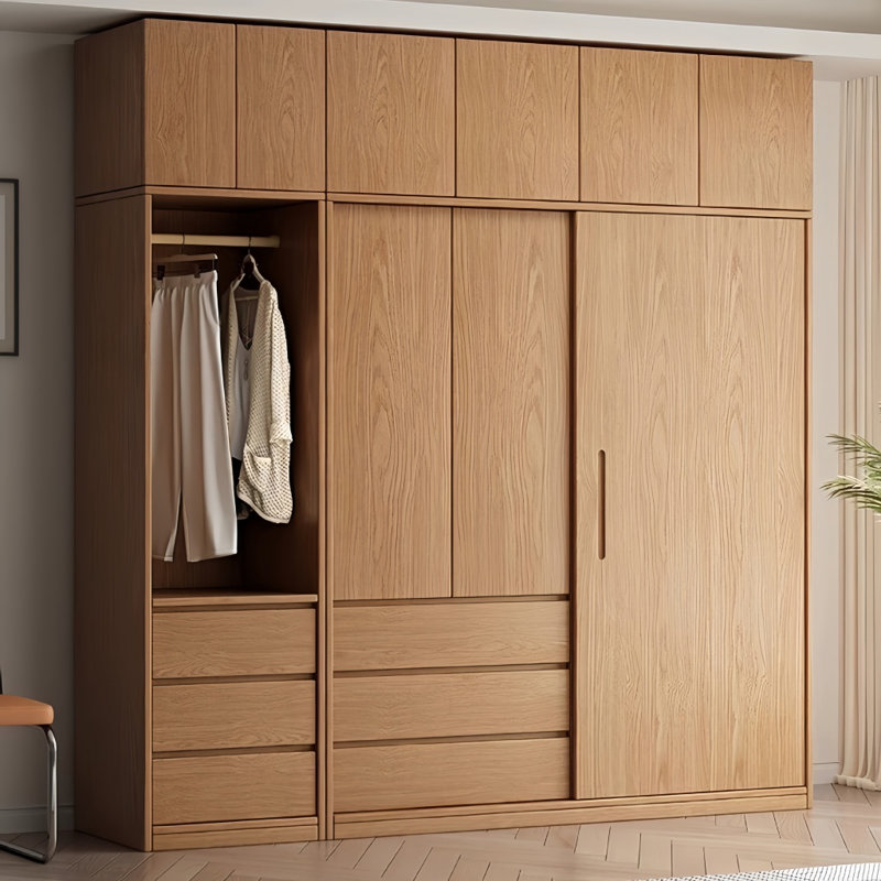Garde-robe simple et classique, H 98,43 po x l 78,74 po x P 23,62 po