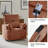 Talana Contemporary 38" Power Rocking Swivel Nursery Recliner with USB-835949275