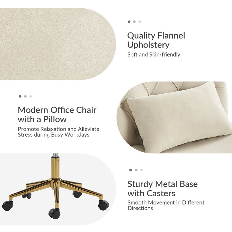 Fairmont Park Acquanette Office Chair, Tan