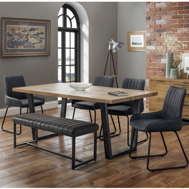 Wynnfield Faux Leather Upholstered Bench