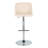 Swivel Upholstered Adjustable Height Counter Stool with Metal Frame
