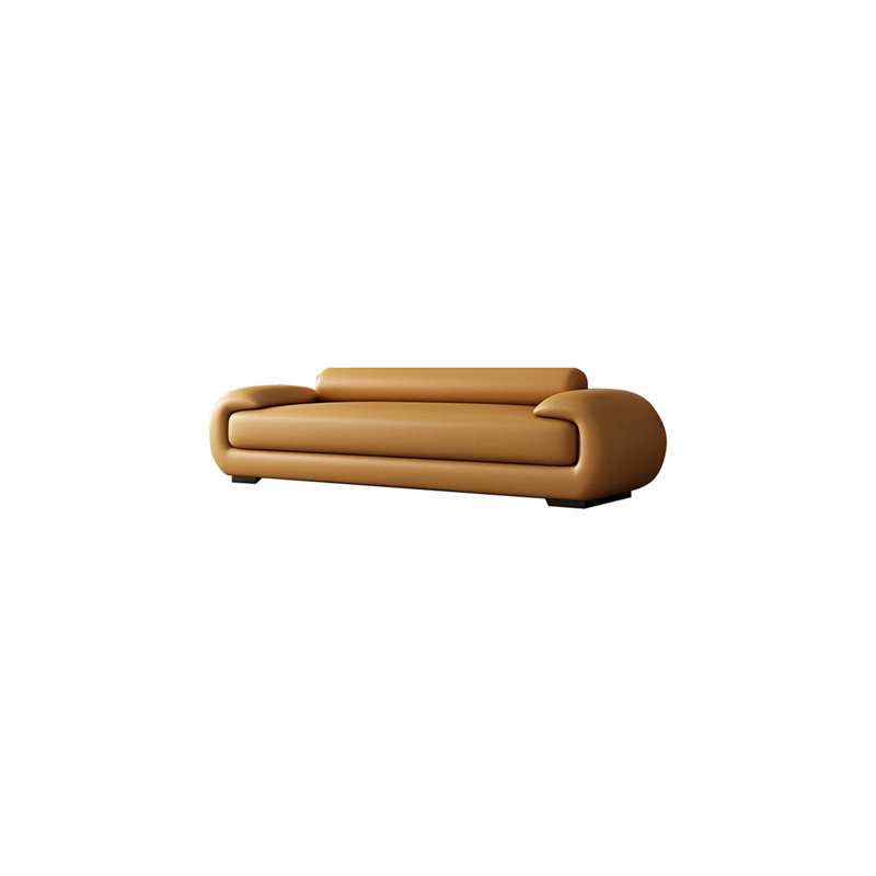 Banc rembourré Classic Fashion, Orange, H 25,59 po x l 59,05 po x P 19,68 po