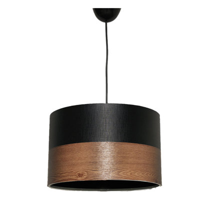 Luminaire suspendu cylindrique à 1 lumière