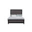 Lit double gris et noir Soluto-493760894