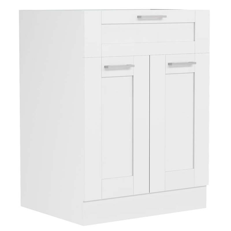 Samule 82Cm H x 80Cm W x 46Cm D Manufactured Wood Standard Base Cabinet, White
