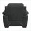 Fauteuil d'appoint capitonné gris anthracite Modern