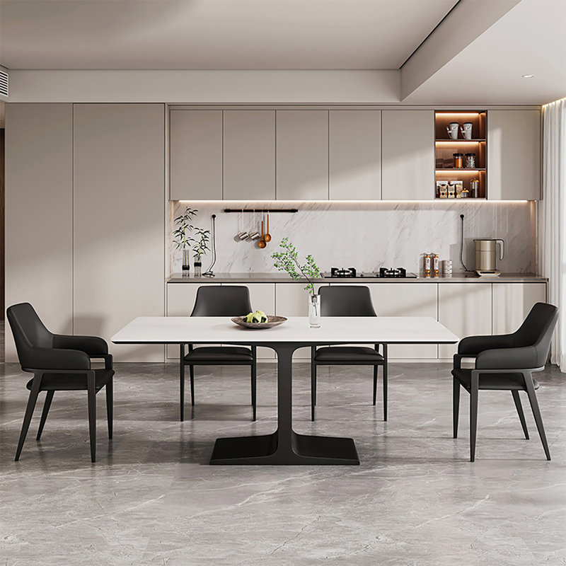 Alassane La table Rock est simple, moderne et luxueuse, H 29,5 po x L 55,1 po x l 31,5 po